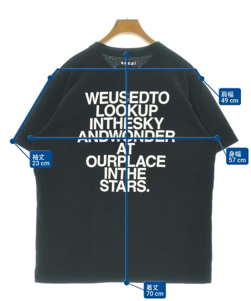 sacai（サカイ）Tシャツ・カットソー 黒 サイズ:4(XL位) メンズ/2200718166038