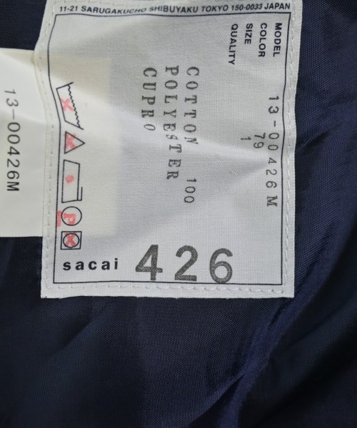 sacai（サカイ）ショートパンツ 青 サイズ:1(S位) メンズ/2200631891130