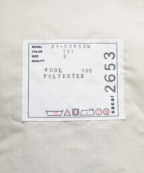 sacai（サカイ）ニット・セーター ベージュ サイズ:2(M位) メンズ/2200645987089