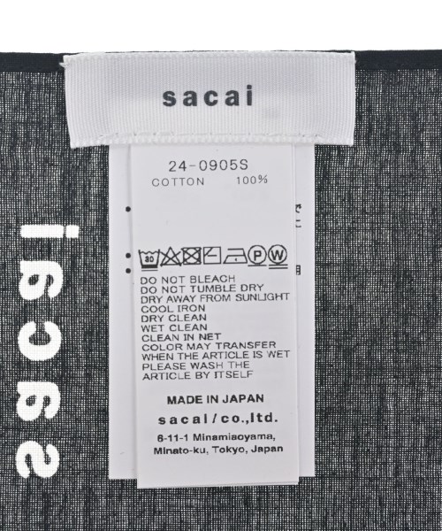 sacai（サカイ）小物類（その他） 黒 サイズ:- メンズ/2200646121079