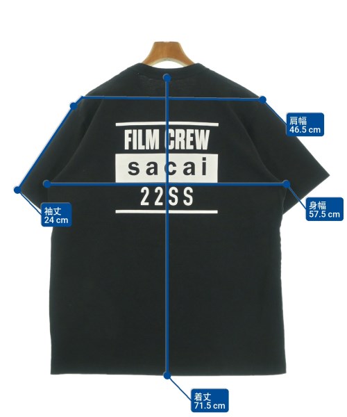 sacai（サカイ）Tシャツ・カットソー 黒 サイズ:5(XXL位) メンズ/2200646247038