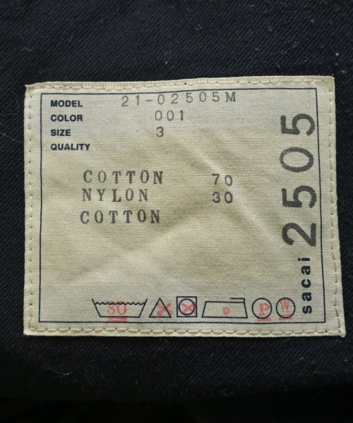 sacai（サカイ）その他 黒 サイズ:2(M位) メンズ/2200645516067