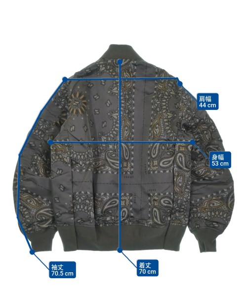 sacai（サカイ）ミリタリーブルゾン グレー サイズ:1(S位) メンズ/2200646559018