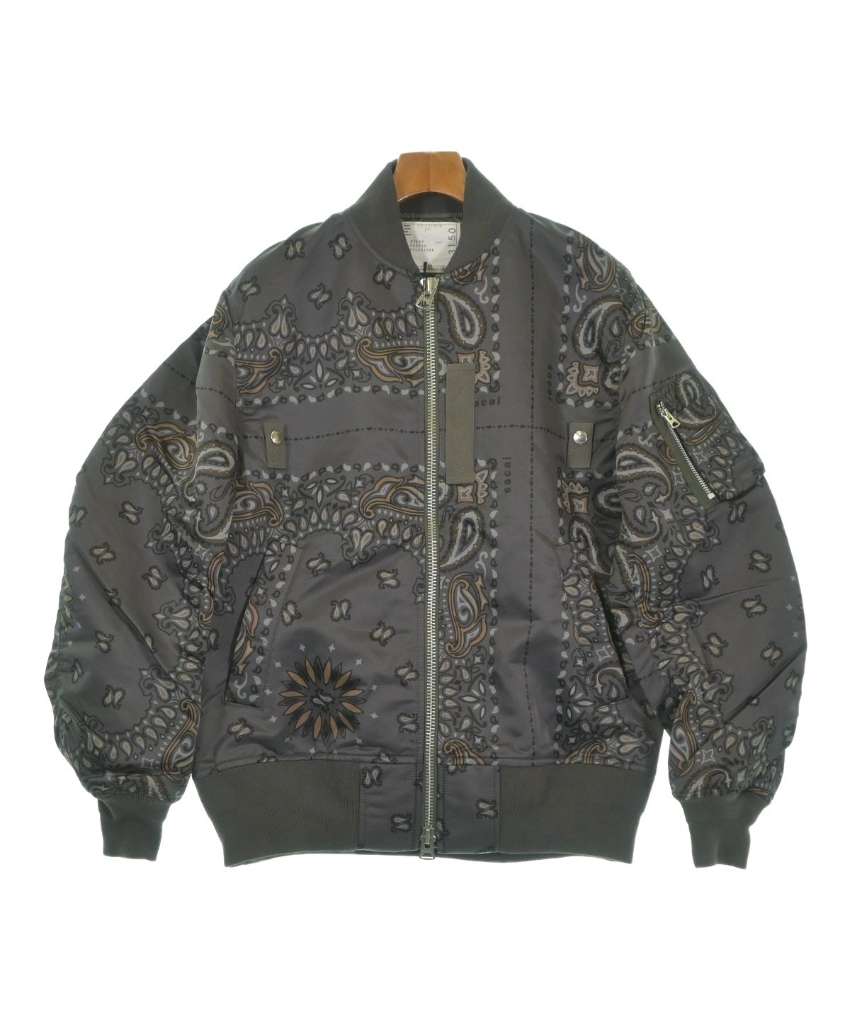 sacai（サカイ）ミリタリーブルゾン グレー サイズ:1(S位) メンズ