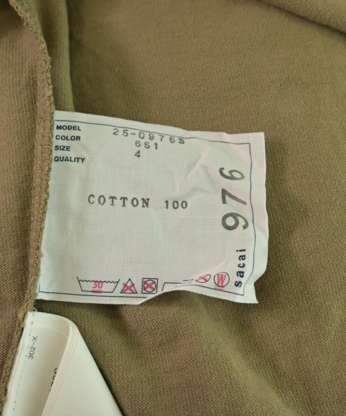 sacai（サカイ）Tシャツ・カットソー 茶 サイズ:4(XL位) メンズ/2200646559131