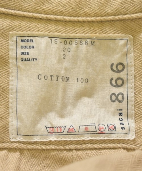 sacai（サカイ）カジュアルシャツ ベージュ サイズ:2(M位) メンズ/2200646939018