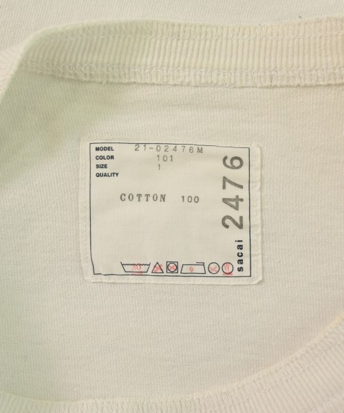 sacai（サカイ）Tシャツ・カットソー 白 サイズ:1(S位) メンズ/2200646996196