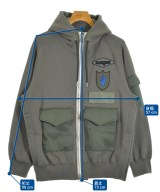 sacai（サカイ）パーカー カーキ サイズ:1(S位) メンズ/2200636189010