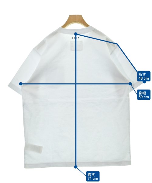 sacai（サカイ）Tシャツ・カットソー 白 サイズ:5(XXL位) メンズ/2200646897035