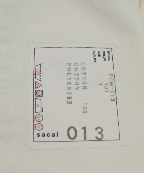 sacai（サカイ）カジュアルシャツ 白 サイズ:1(S位) メンズ/2200647422014