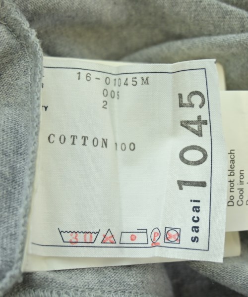sacai（サカイ）Tシャツ・カットソー グレー サイズ:2(M位) メンズ/2200648013099