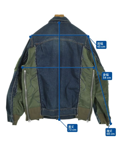 sacai（サカイ）デニムジャケット 紺 サイズ:2(M位) メンズ/2200649440054