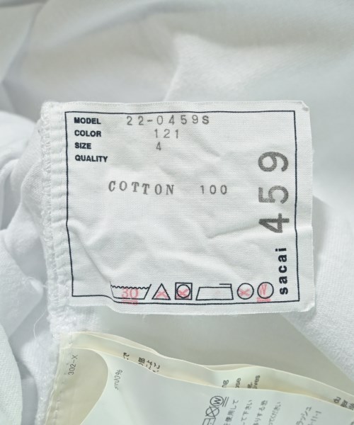 sacai（サカイ）Tシャツ・カットソー 白 サイズ:4(XL位) メンズ/2200649519064