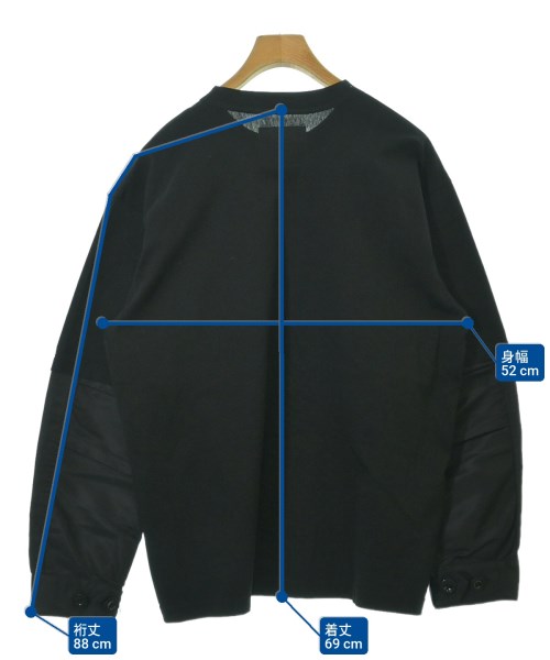 sacai（サカイ）Tシャツ・カットソー 黒 サイズ:2(M位) メンズ/2200650007086