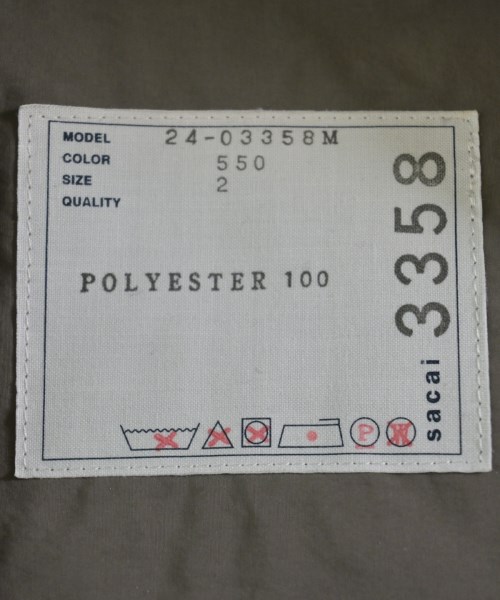 sacai（サカイ）カジュアルシャツ グレー サイズ:2(M位) メンズ/2200650216037