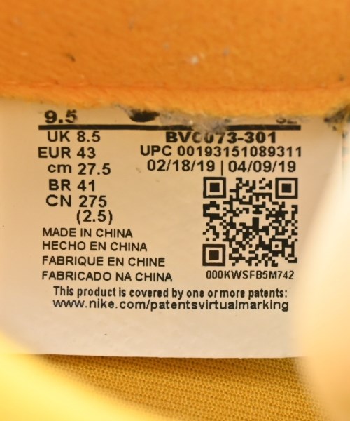 sacai（サカイ）スニーカー その他（柄物・カラフル） サイズ:27.5cm メンズ/2200644884082