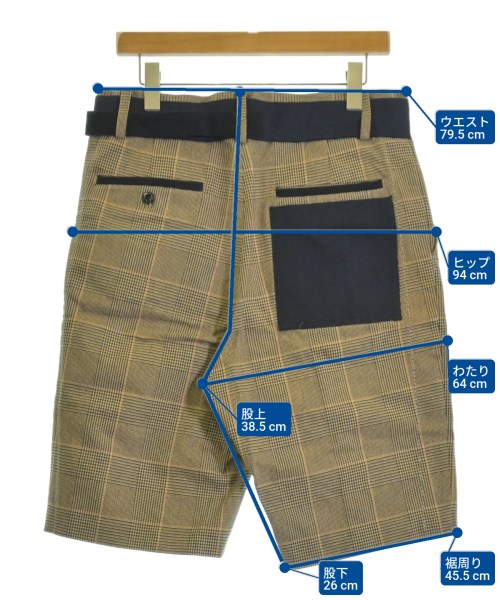 sacai（サカイ）ショートパンツ ベージュ サイズ:3(L位) メンズ/2200652014020