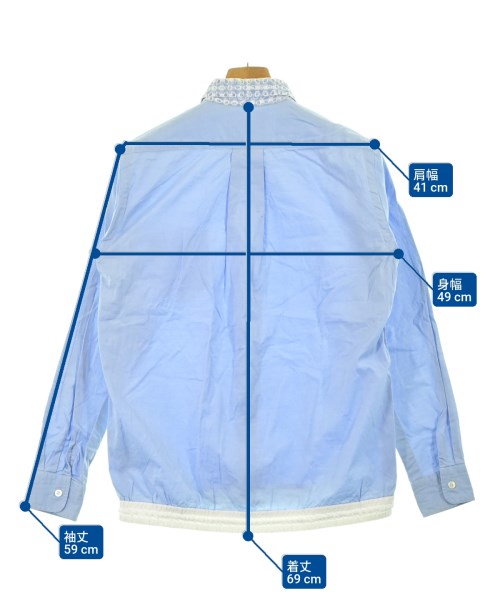 sacai（サカイ）カジュアルシャツ 青 サイズ:1(S位) メンズ/2200652017014