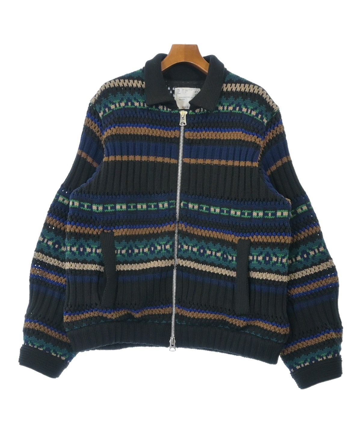 sacai（サカイ）カーディガン 青 サイズ:3(L位) メンズ/2200651498036