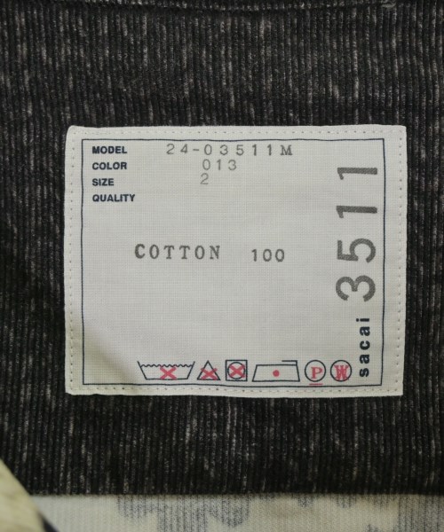 sacai（サカイ）カジュアルシャツ 紺 サイズ:2(M位) メンズ/2200651498050