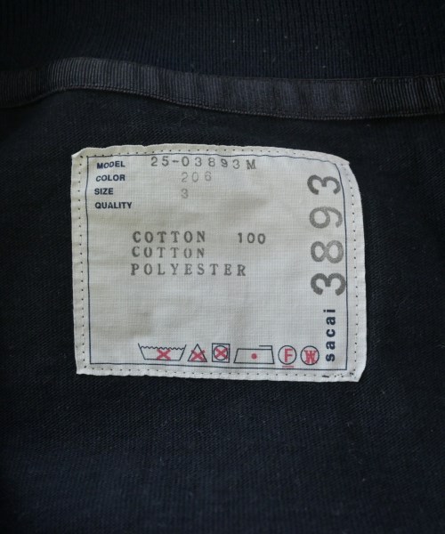 sacai（サカイ）ポロシャツ 黒 サイズ:3(L位) メンズ/2200651498074