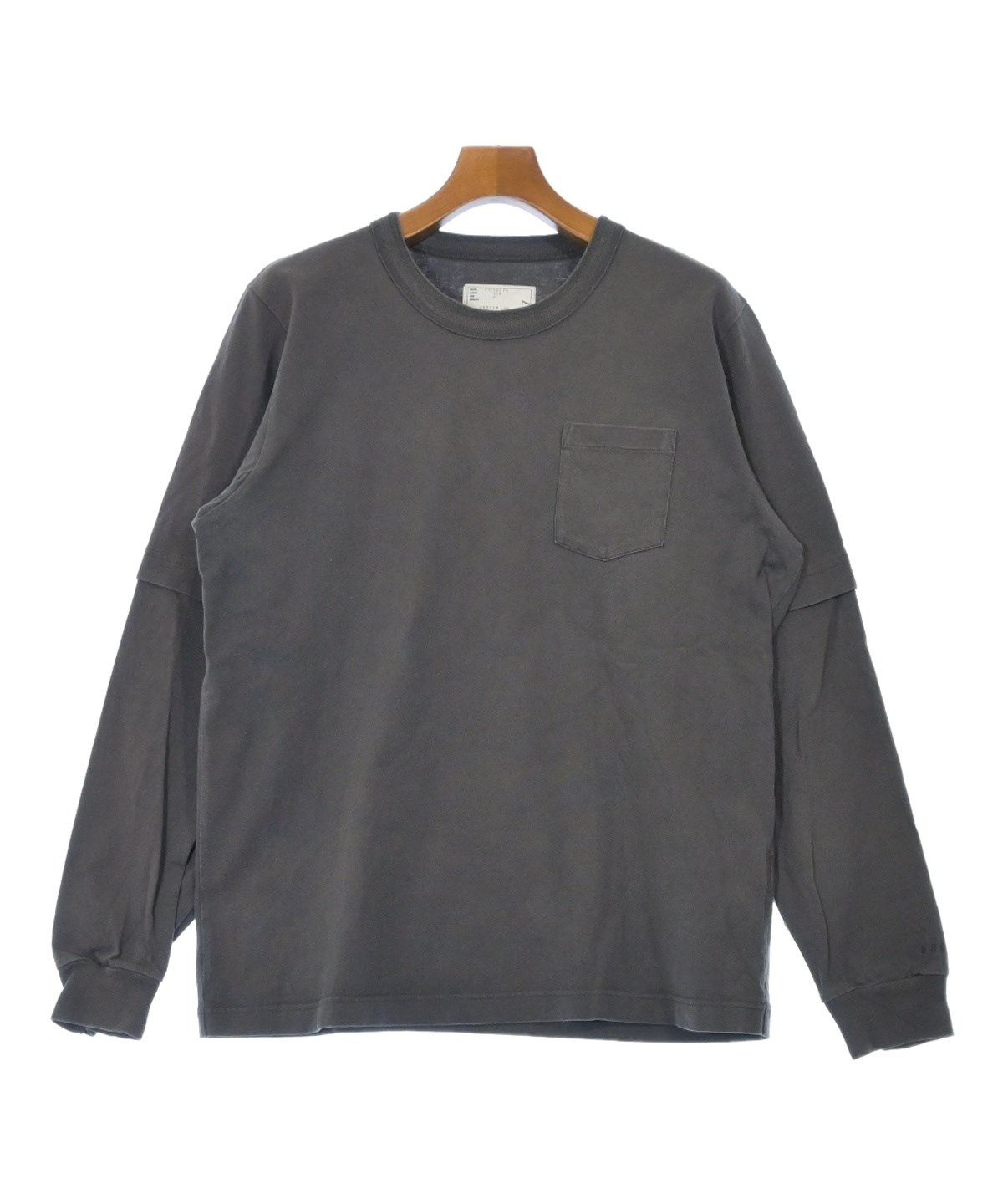 sacai（サカイ）Tシャツ・カットソー グレー サイズ:4(XL位) メンズ
