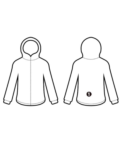 sacai（サカイ）パーカー 黒 サイズ:1(S位) メンズ/2200652648010