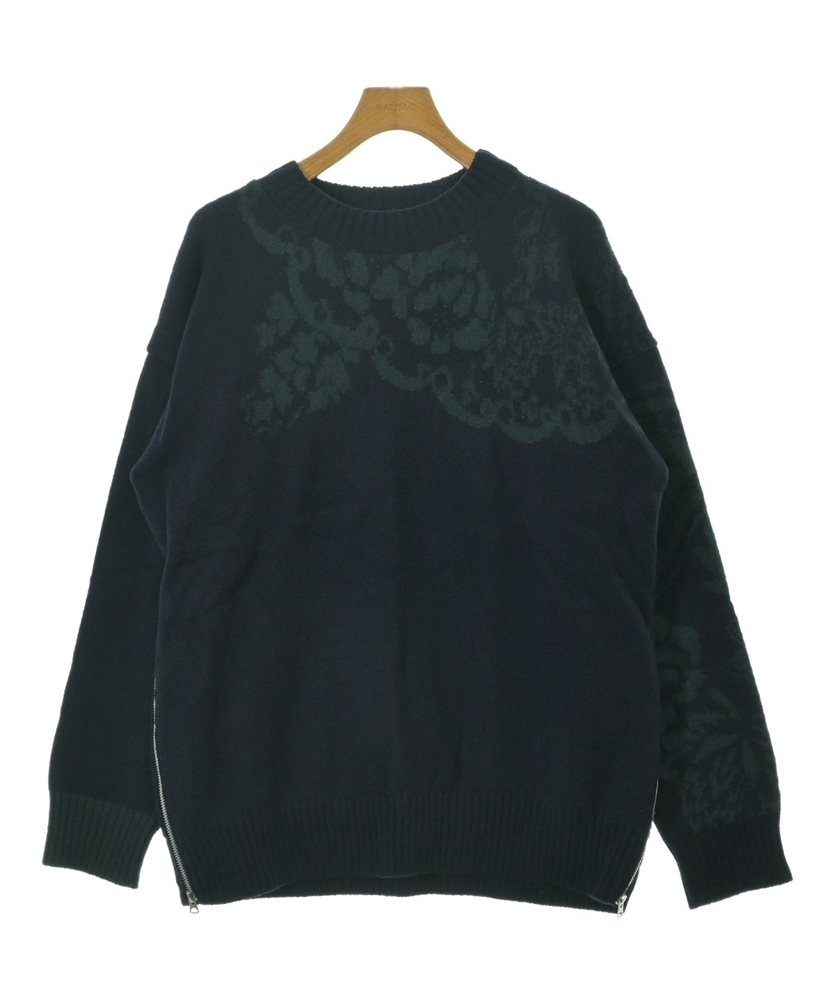 sacai（サカイ）ニット・セーター 紺 サイズ:3(L位) メンズ