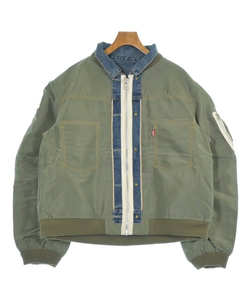 sacai(サカイ)デニムジャケット カーキ サイズ:M/2200652937015