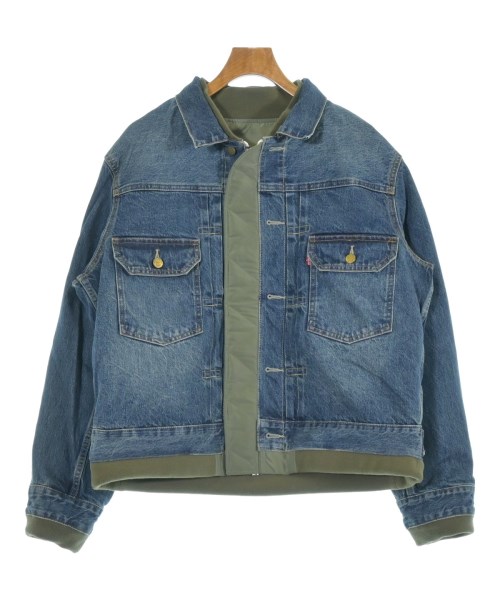 sacai（サカイ）デニムジャケット カーキ サイズ:M メンズ/2200652937015