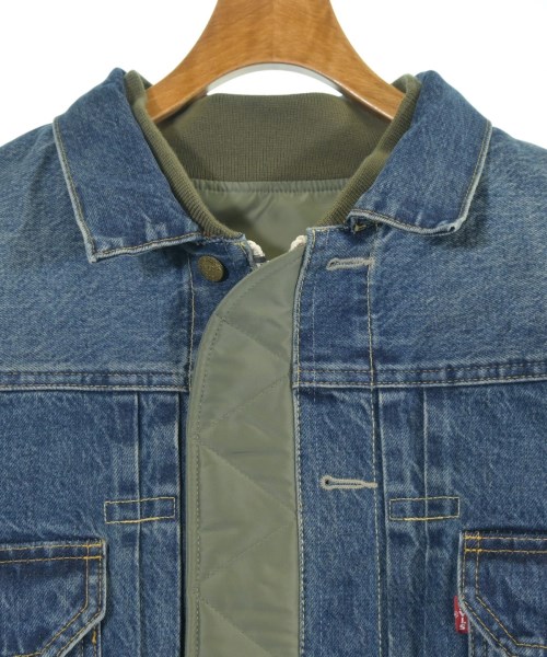 sacai（サカイ）デニムジャケット カーキ サイズ:M メンズ/2200652937015