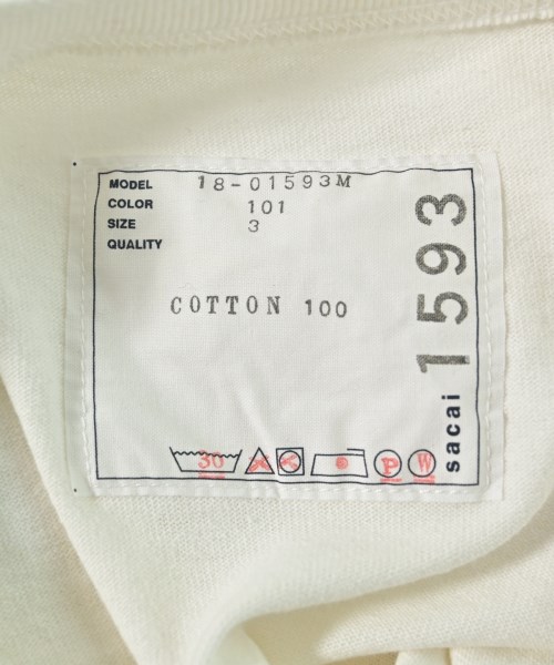sacai（サカイ）Tシャツ・カットソー 白 サイズ:3(L位) メンズ/2200653081014