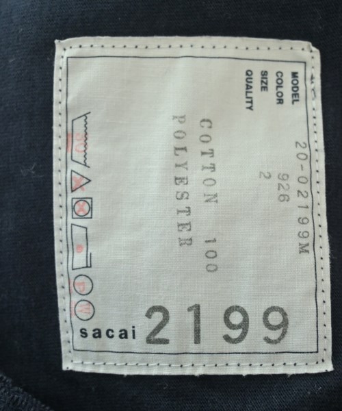 sacai（サカイ）Tシャツ・カットソー 紺 サイズ:2(M位) メンズ/2200653410036