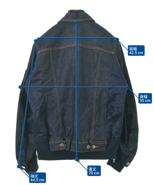 sacai（サカイ）デニムジャケット 紺 サイズ:XS メンズ/2200648154068