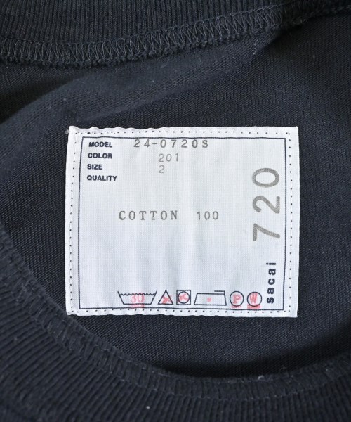 sacai（サカイ）Tシャツ・カットソー 黒 サイズ:2(M位) メンズ/2200653619064