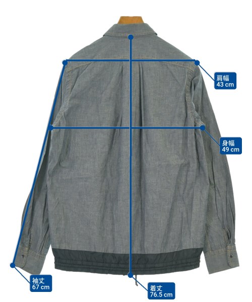 sacai（サカイ）カジュアルシャツ グレー サイズ:2(M位) メンズ/2200645512045