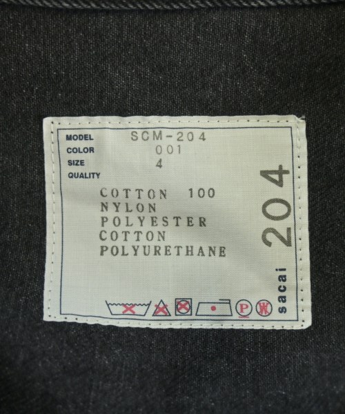 sacai（サカイ）デニムジャケット 黒 サイズ:4(XL位) メンズ/2200653880013