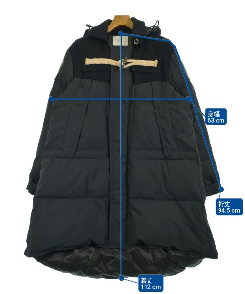 sacai（サカイ）ダウンコート 黒 サイズ:2(M位) メンズ/2200654109021