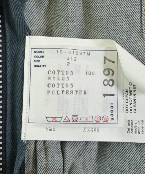 sacai（サカイ）ミリタリーブルゾン 紺 サイズ:2(M位) メンズ/2200654109038