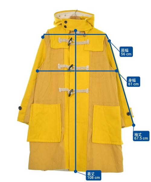 sacai（サカイ）ダッフルコート 黄 サイズ:2(M位) メンズ/2200699138406