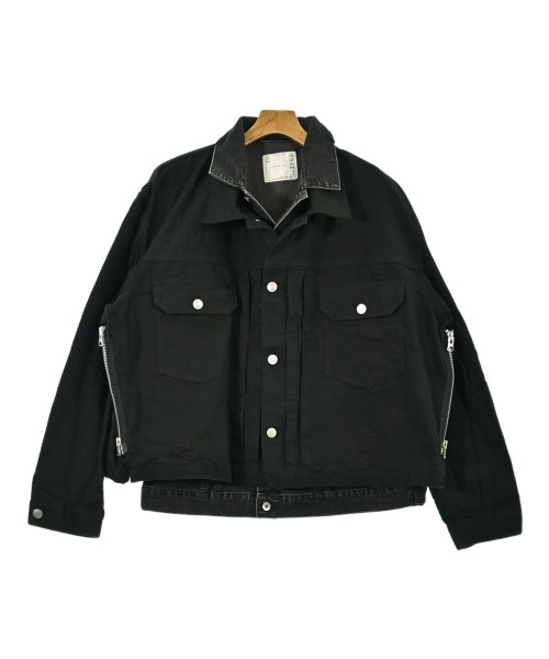 sacai(サカイ)デニムジャケット 黒 サイズ:4(XL位)/2200702622038