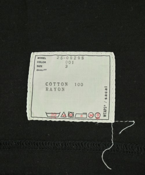 sacai（サカイ）Tシャツ・カットソー 黒 サイズ:3(L位) メンズ/2200703533012