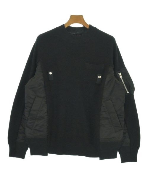sacai(サカイ)ニット・セーター 黒 サイズ:1(S位)/2200704203020