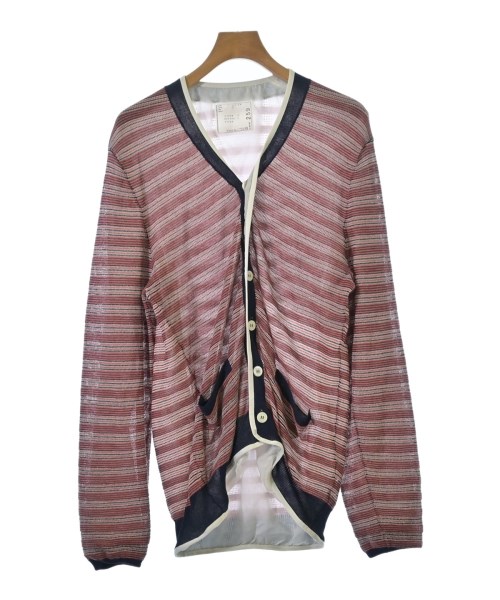 sacai(サカイ)カーディガン 赤 サイズ:2(M位)/2200704638204