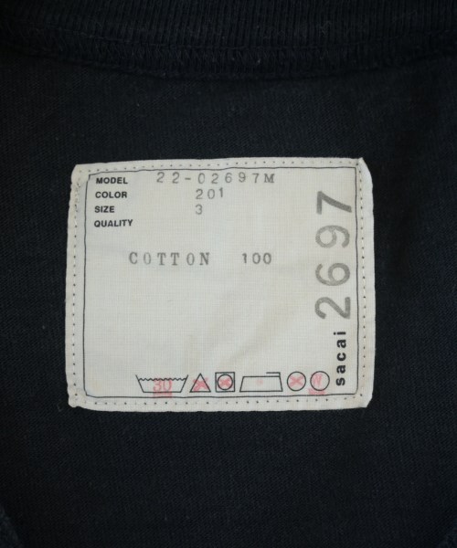 sacai（サカイ）Tシャツ・カットソー 紺 サイズ:3(L位) メンズ/2200704645035