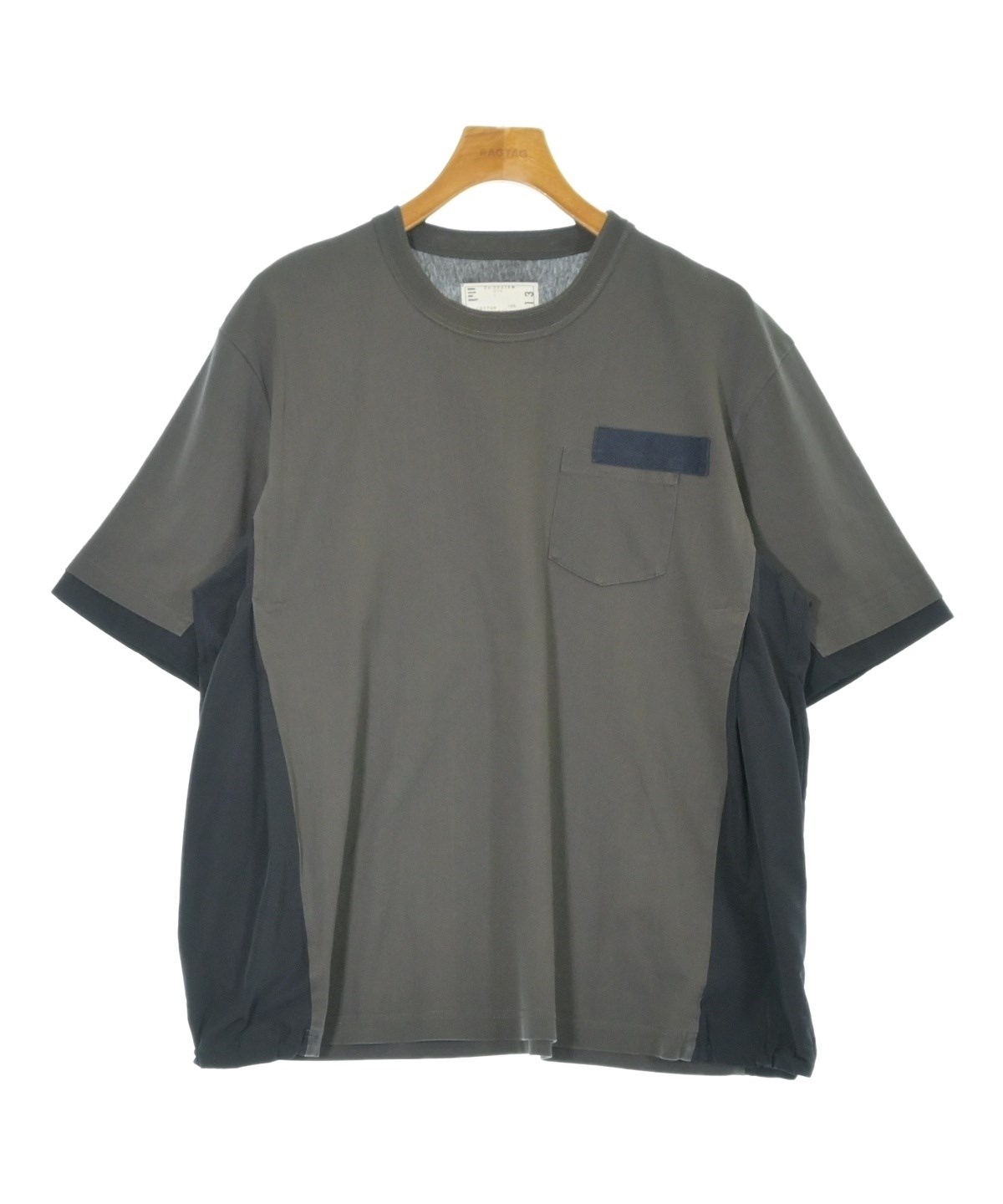 sacai（サカイ）Tシャツ・カットソー グレー サイズ:1(S位) メンズ
