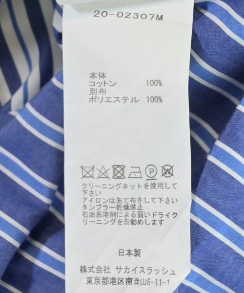 sacai（サカイ）カジュアルシャツ 青 サイズ:3(L位) メンズ/2200707525082