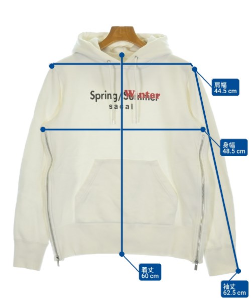 sacai（サカイ）パーカー 白 サイズ:3(L位) メンズ/2200701028022
