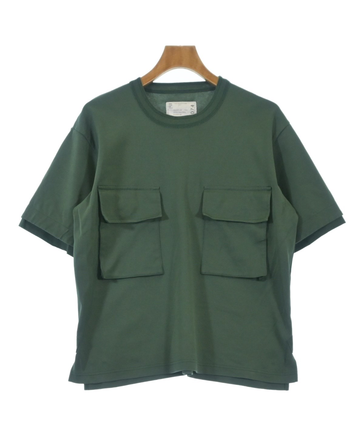 sacai（サカイ）Tシャツ・カットソー 緑 サイズ:1(S位) メンズ