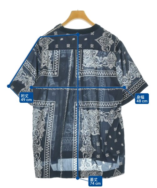 sacai（サカイ）カジュアルシャツ 紺 サイズ:3(XL位) メンズ/2200705238090